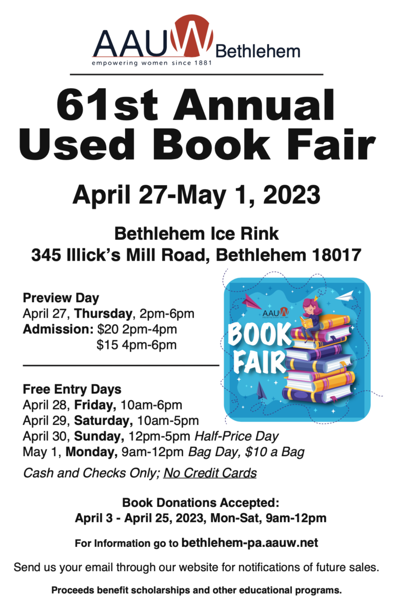 AAUW Book Fair Bethlehem (PA) Branch